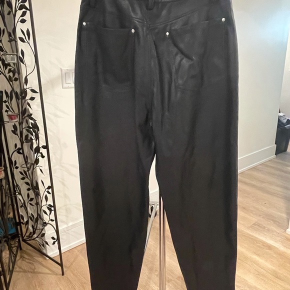 WeWoreWhat Leather Boyfriend Pants - Picture 3 of 4
